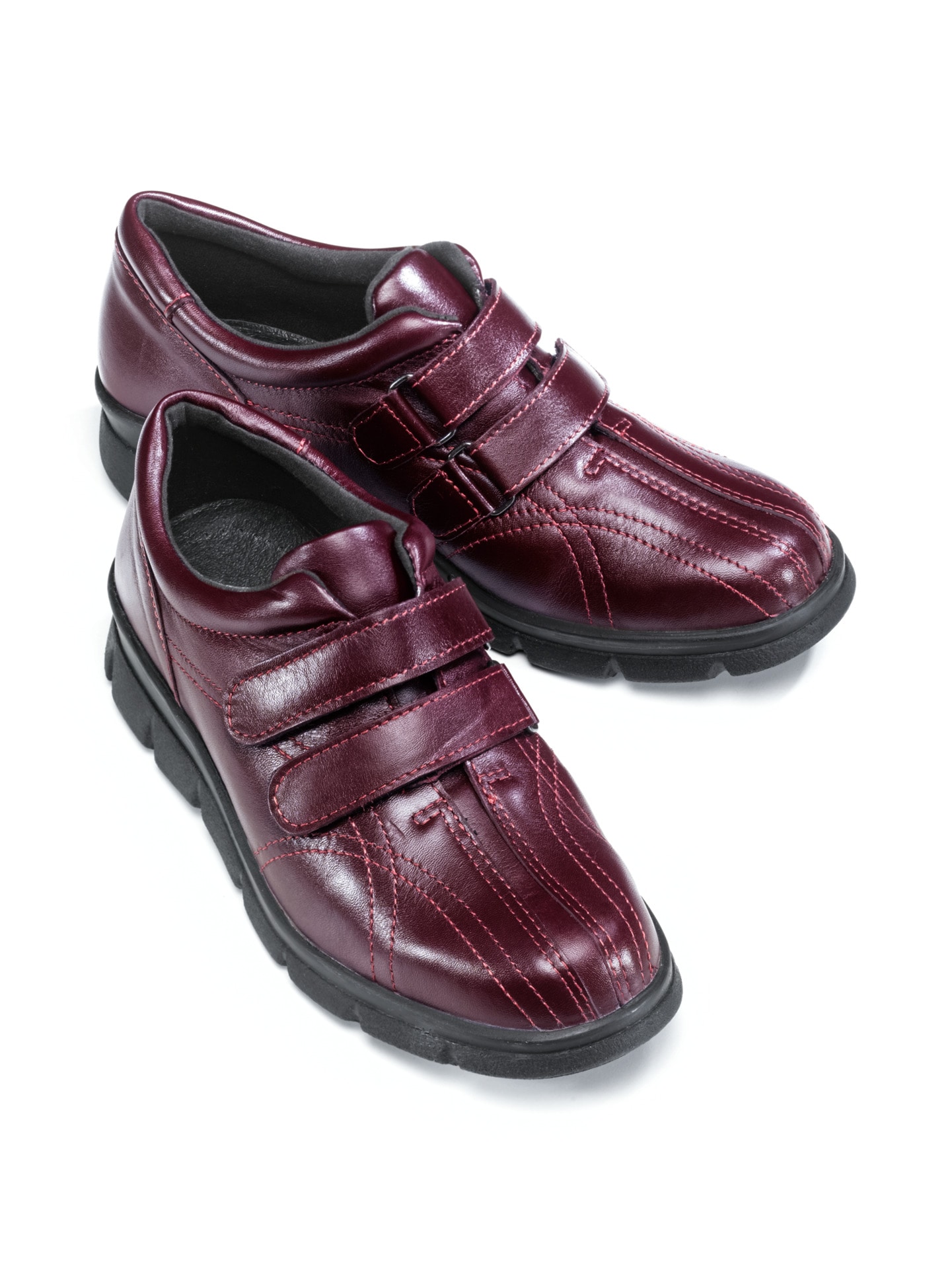 Federleicht-Klettslipper Thermo Bordeaux