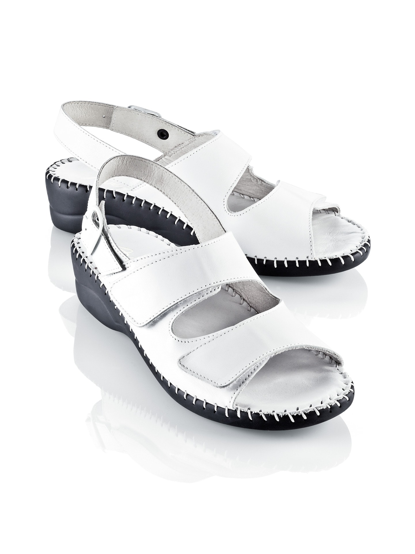 Supersoft-Sandalette Weiß