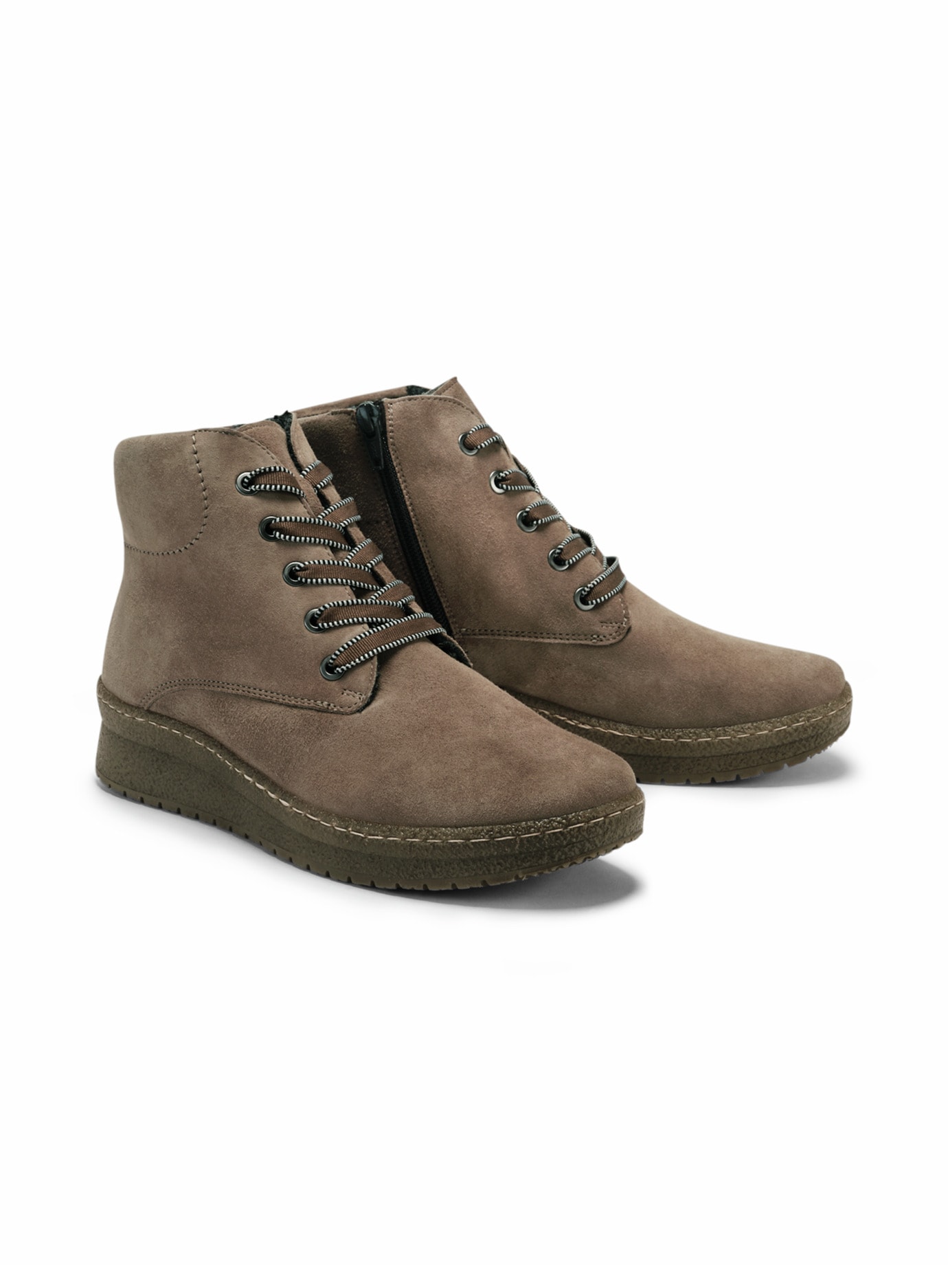 Hallux-Luftpolster-Stiefelette Beige