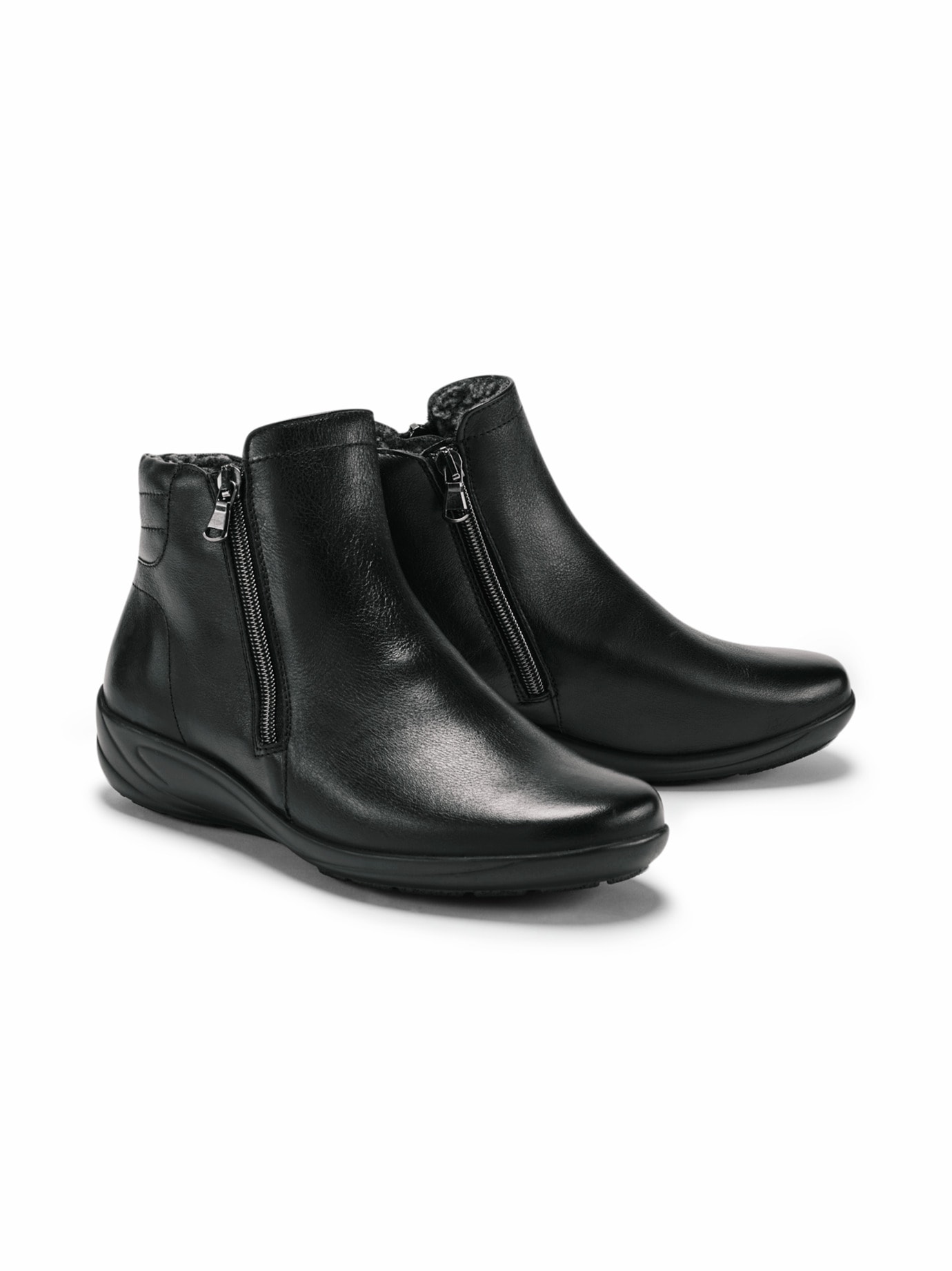 Hallux-Lupo Stiefelette Bequemweite Schwarz