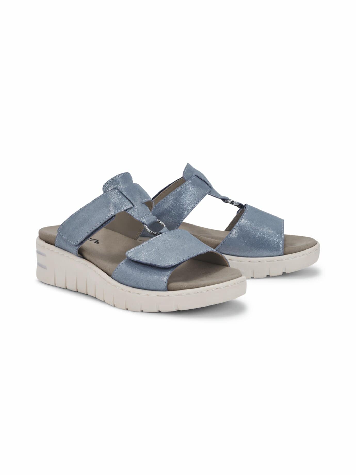 Klett-Pantolette T-Spange - Hellblau