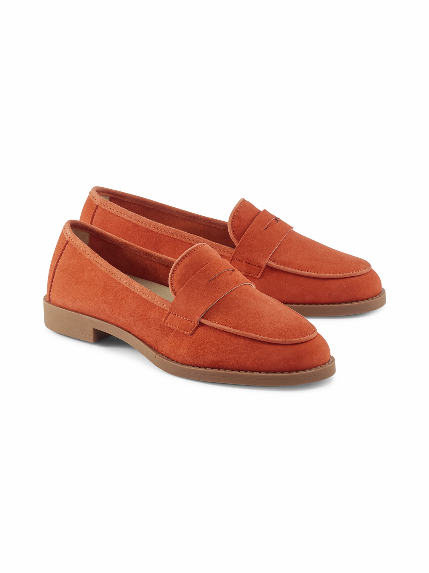 Hallux Edelkomfort-Loafer Orange
