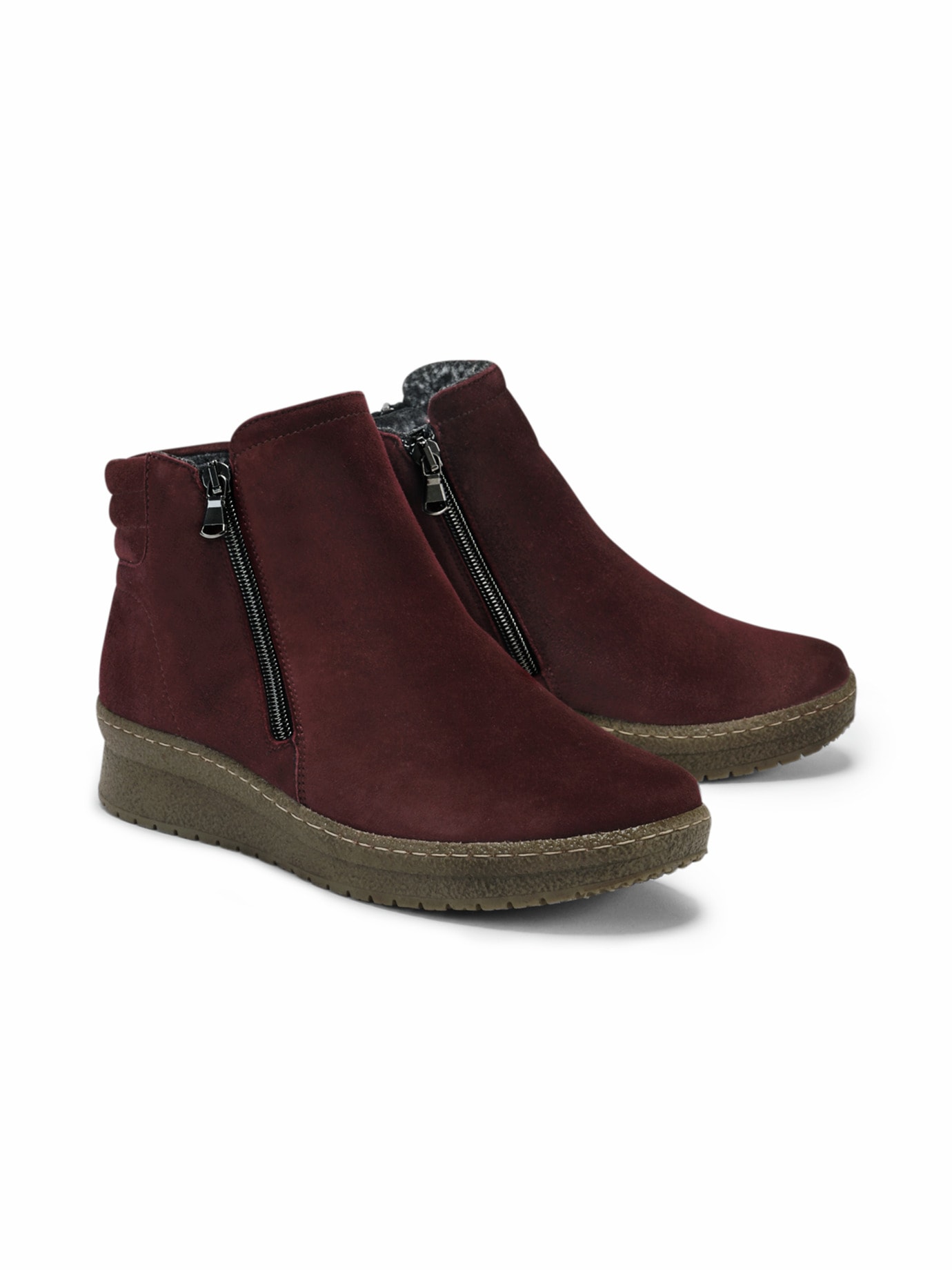 Hallux-Luftpolster-Bootie Bordeaux