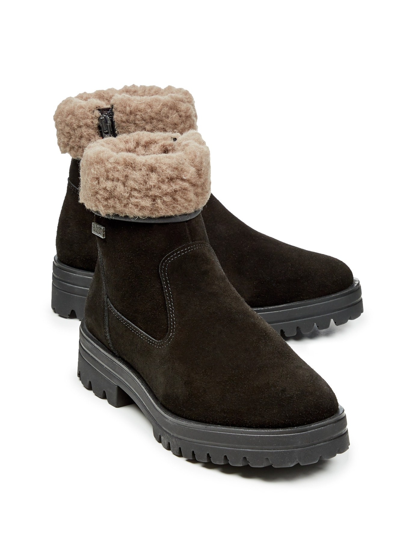 Aquastop-Stiefel Winterfest Schwarz