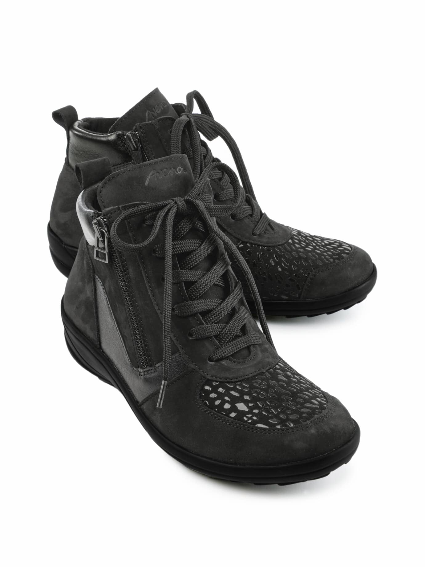 Hallux-Schnürbootie Thermo - Schwarz - female - Size: 37
