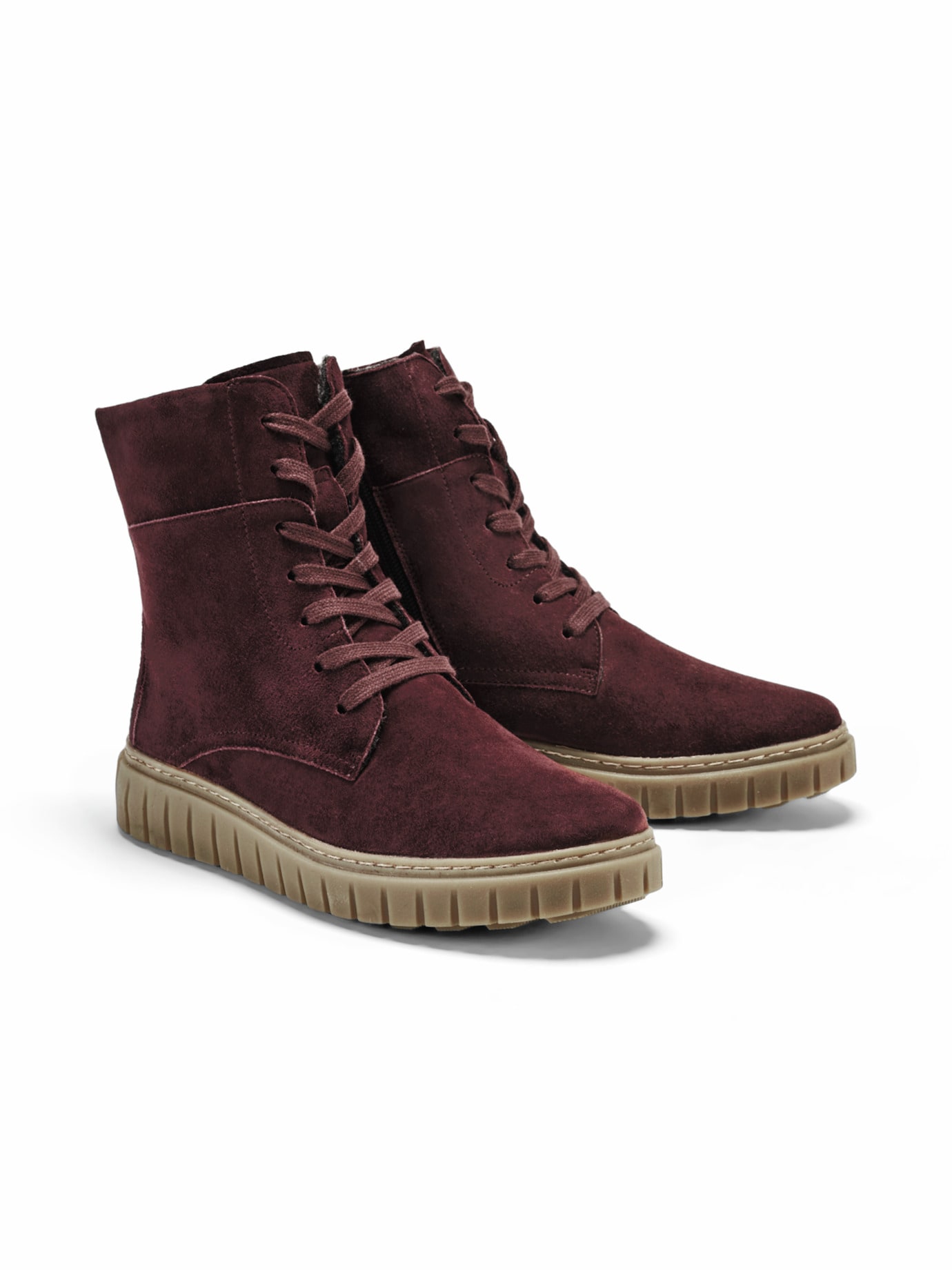 Hallux-Bequemstiefel Extra-Weite Bordeaux