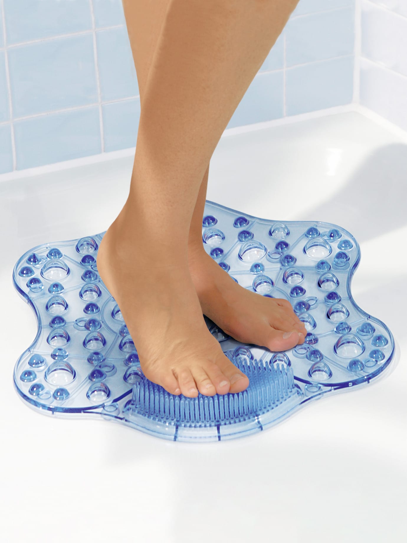 Massage-Duschmatte Blau