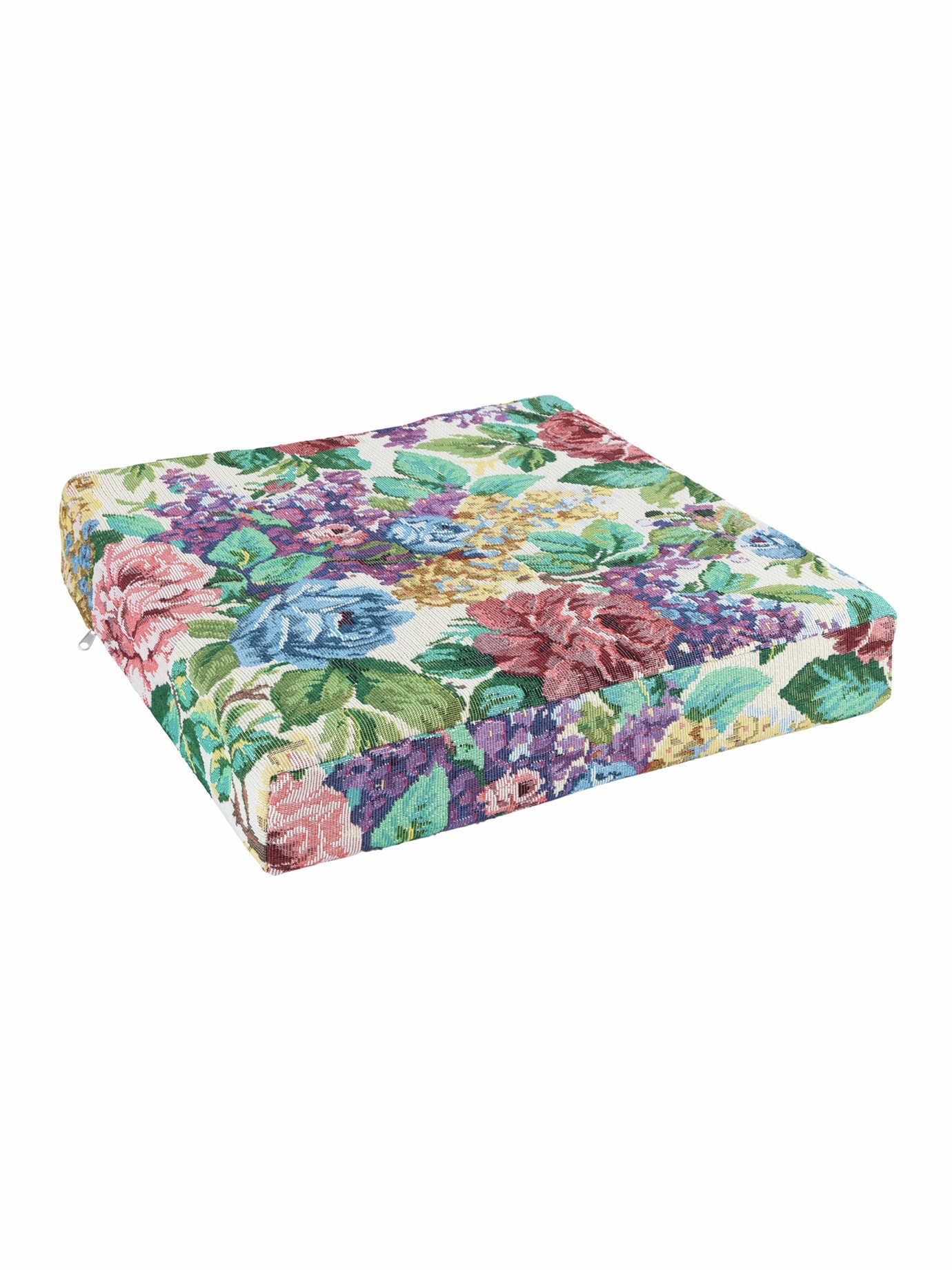 Sitzkissen Blumendekor Multicolor