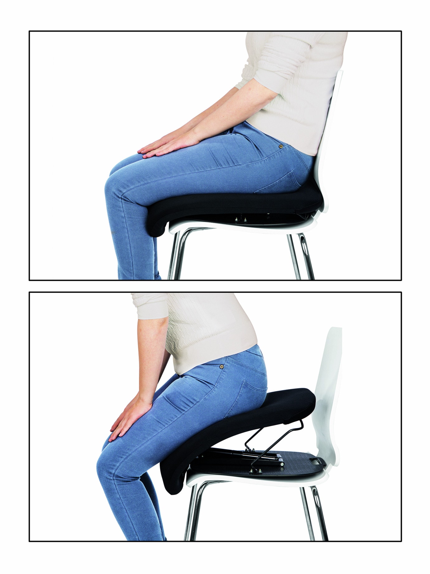 HSI Sitzkissen Aufstehhilfe Sitzauflage Aufstehhilfe Einstellbar bis 105 kg