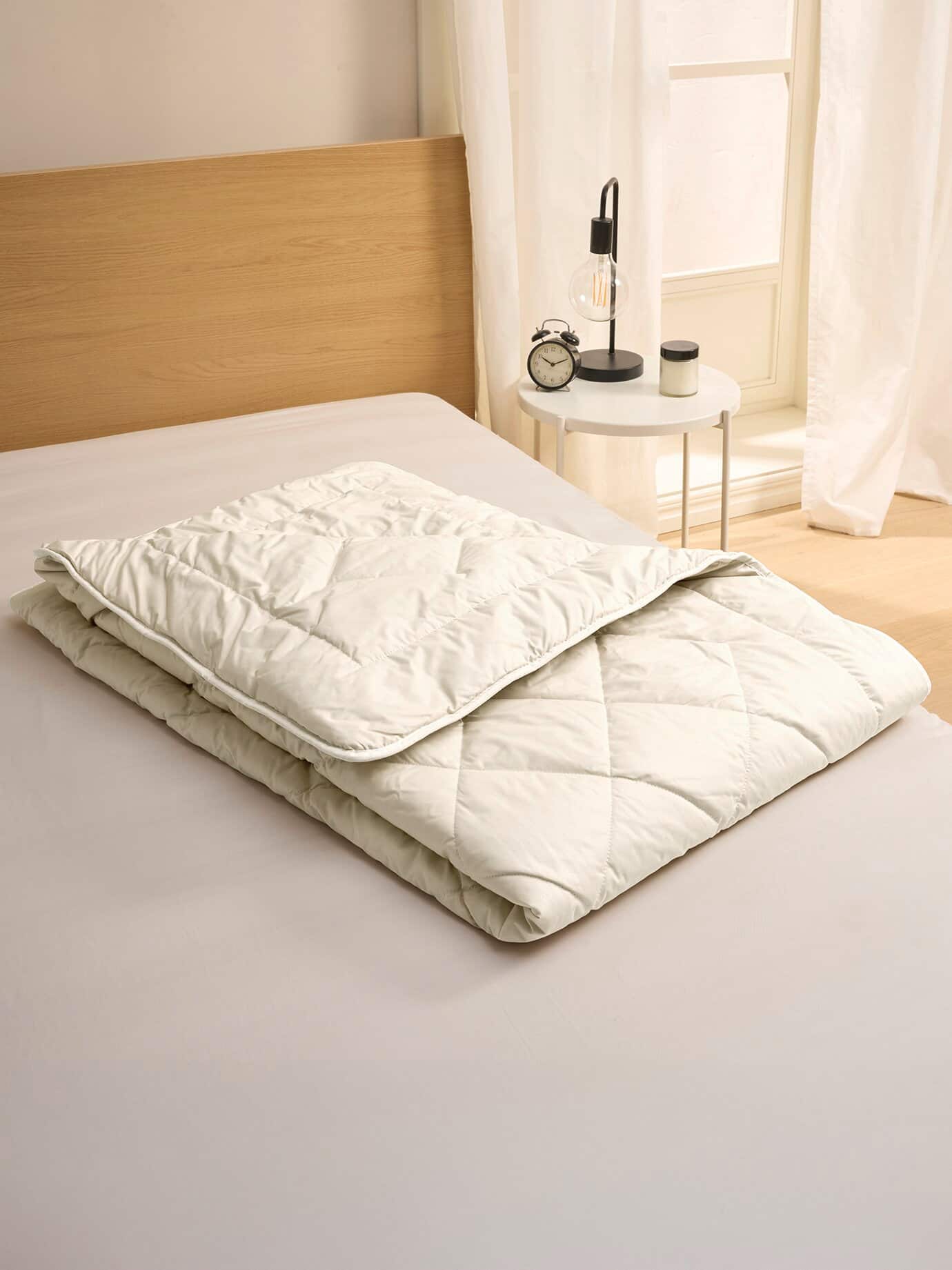 Lamahaar-Duo-Steppbett - Natur