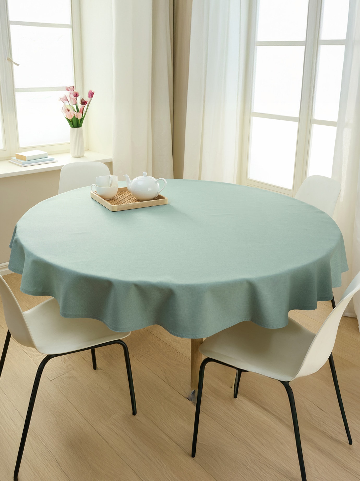 Sander-Tischdecke Fleckschutz Rund Mint