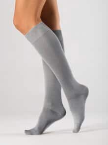 Pique-Stützstrümpfe 2 Paar Grau