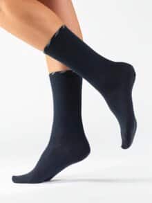 Lammwoll-Socken 2 Paar Dunkelblau