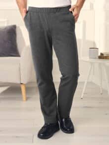 Jersey-Hose Relaxed-Fit Anthrazit meliert