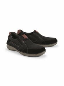 J.S.-Komfortslipper Dehnzone Schwarz