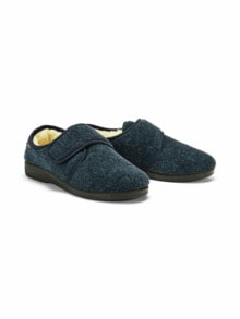 Klett-Hausschuh Thermo Blau
