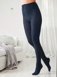 Baumwoll-Strumpfhose Dunkelblau