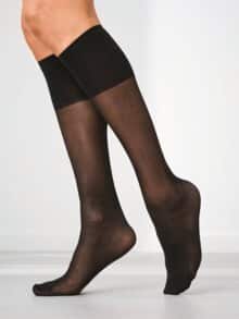 Leicht-Stütz-Strümpfe 40 DEN 2 Paar Schwarz
