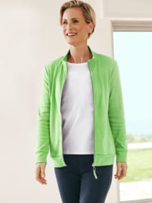 Baumwoll-Jacke Extraweich Grün