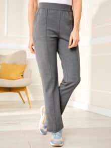 Jersey-Hose Relaxed-Fit Grau meliert