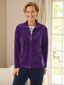 Nicki-Jacke Kuschelweich Violett