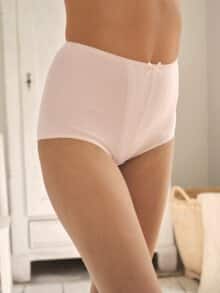 Baumwoll-Miederslip Puder