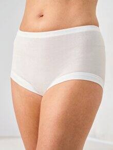 Taillenslip Super-Feinripp 2 Stück Weiß