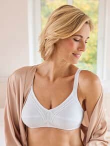 Naturana-BH Baumwolle Weiß