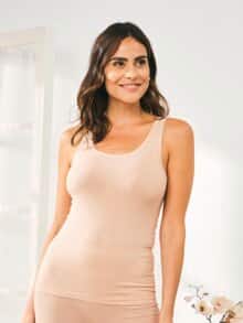 Bio-Baumwoll-Unterhemd Puder