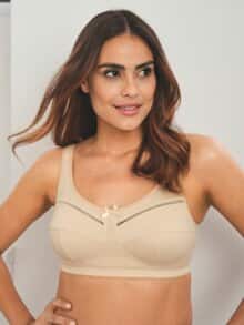 Baumwoll-BH Zier-Deatail Puder