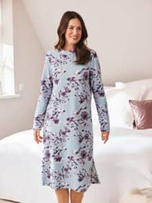Thermo-Nachtkleid Wintertaum Hellblau
