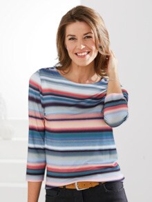 Soft-Shirt Aquarellstreifen Soft-Shirt Aquarellstreifen