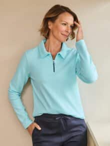 Jersey-Troyer Eisblau