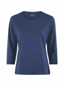 Baumwoll-Shirt 3/4 Arm Marine