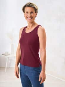 Viskose-Top Bordeaux