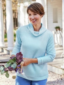 Leicht-Pullover-Supersoft Hellblau