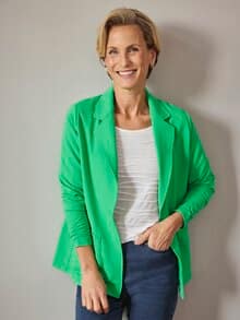 Rabe offene Jerseyjacke Pistazie