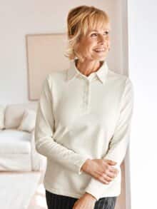 Thermo light Poloshirt offwhite