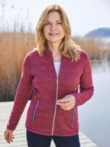 Strickfleecejacke Beere