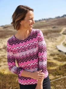 Rabe Sweatshirt Zickzack Multicolor