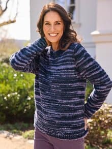 Boucle Pullover Lila