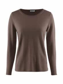 Strick-Pullover Merino extrafein Cappuccino
