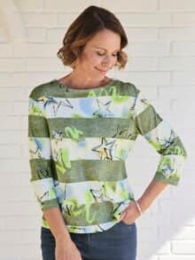 Rabe Sweatshirt Sternenglück Grün