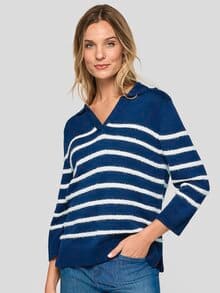 Rabe Strickpullover Maritim Marine