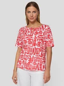Rabe Busen-Shirt la dolce vita Koralle
