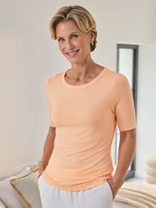 Shirt Costola Pfirsich