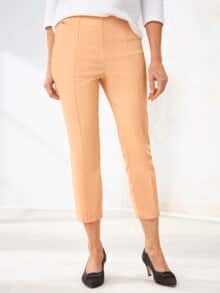 7/8-Edel-Stretch-Hose Comfort fit Apricot