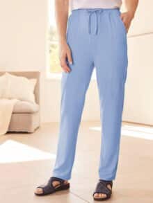 Jersey Schlupfhose Mittelblau