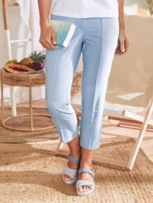 7/8-Schlupfbundhose Perfekt-in-Form Hellblau