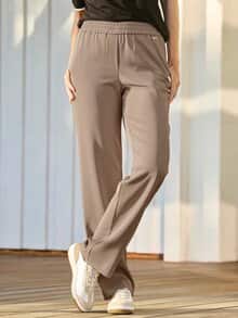 Kofferhose Edel-Krepp Sand